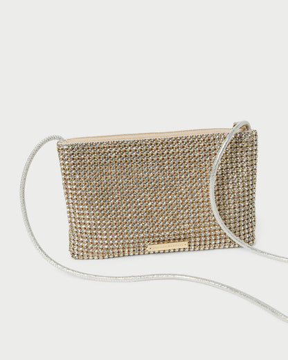Women Loeffler Randall Yasmine Gold Diamanté Crossbody