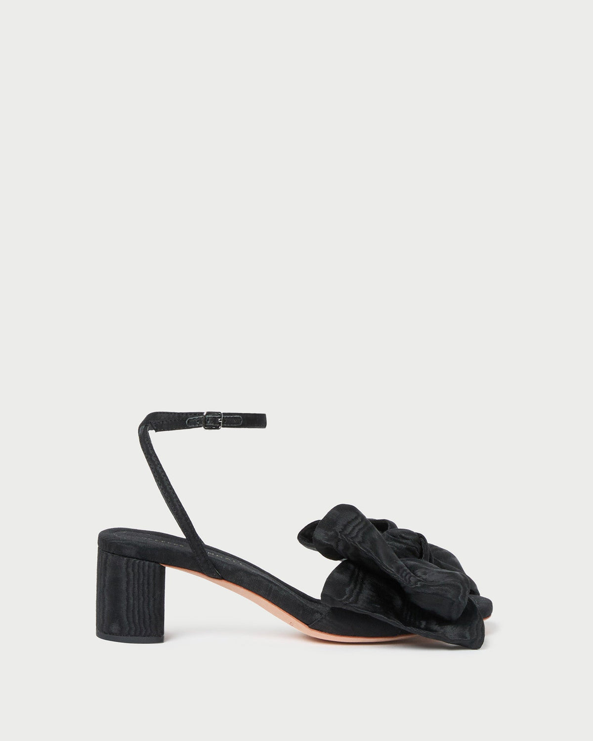 Women Loeffler Randall Carmen Black Moiré Bow Sandal