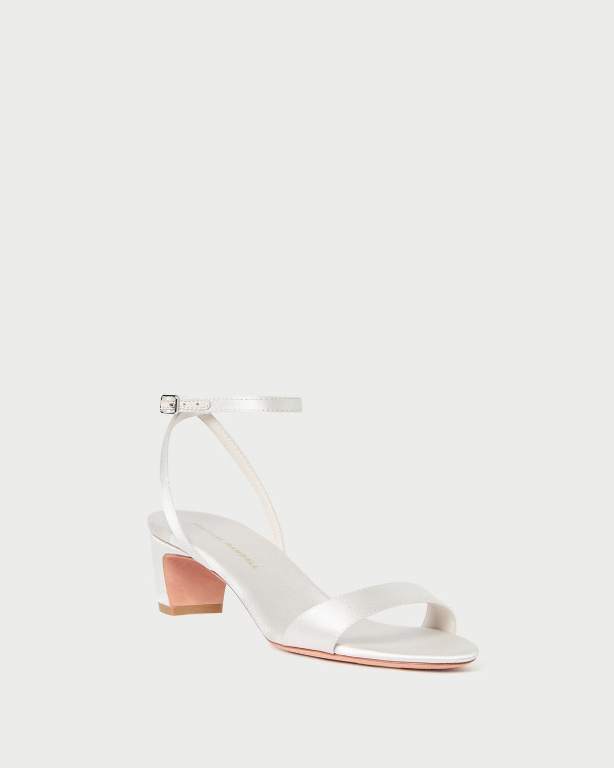 Women Loeffler Randall Alice Cream Satin Sandal