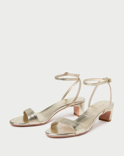 Women Loeffler Randall Alice Champagne Leather Sandal