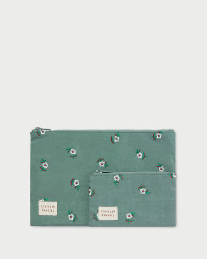 Women Loeffler Randall Tracy Sage Floral Pouch Set