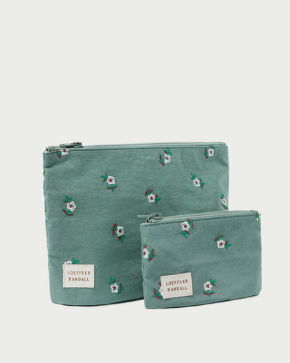 Women Loeffler Randall Tracy Sage Floral Pouch Set