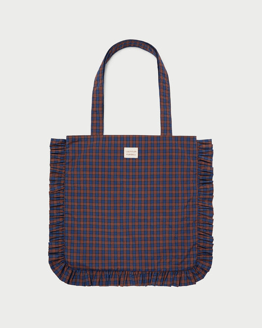 Women Loeffler Randall Justine Navy Ruffle Tote
