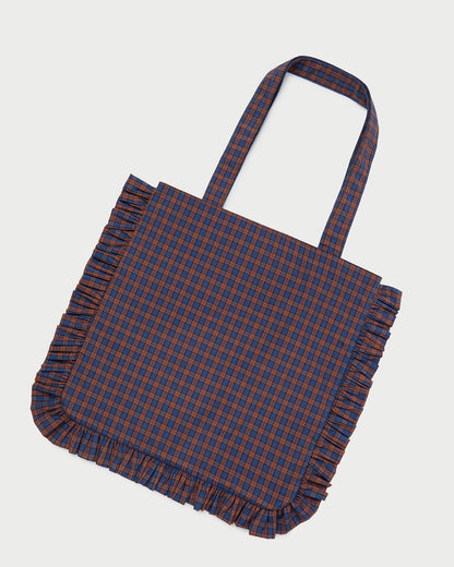 Women Loeffler Randall Justine Navy Ruffle Tote