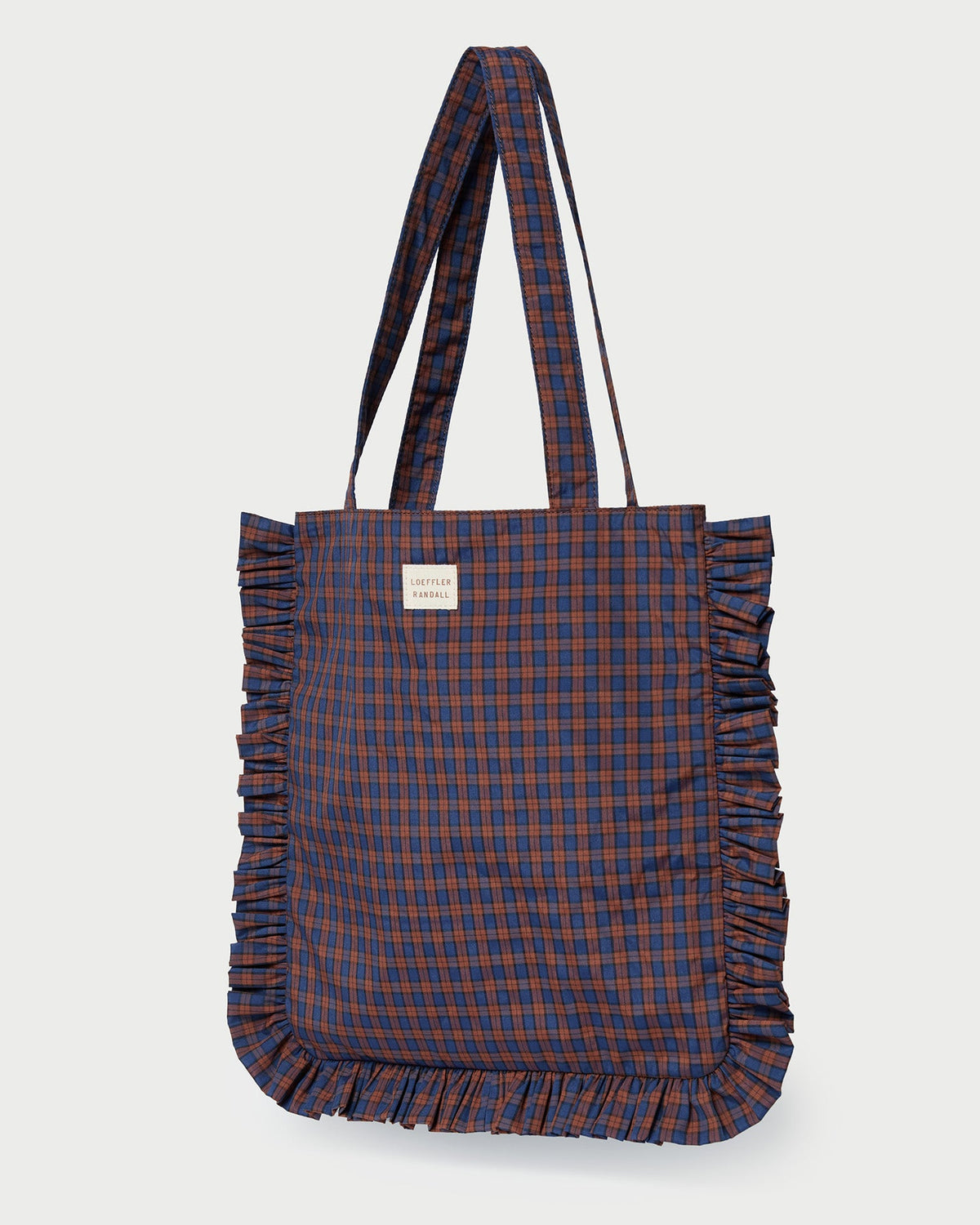 Women Loeffler Randall Justine Navy Ruffle Tote