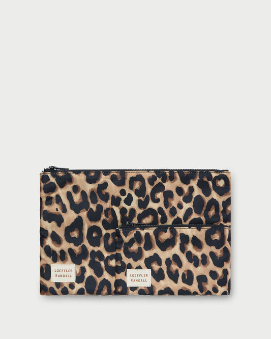Women Loeffler Randall Tracy Leopard Pouch Set