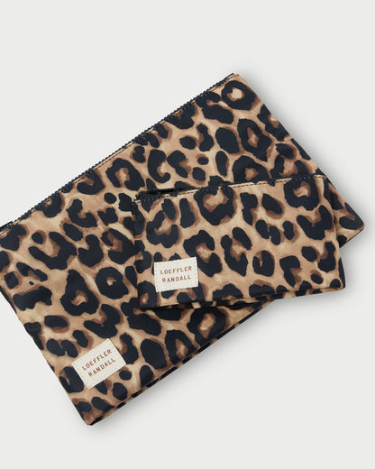 Women Loeffler Randall Tracy Leopard Pouch Set