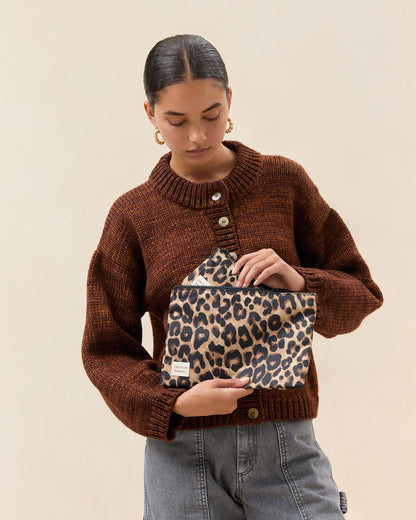Women Loeffler Randall Tracy Leopard Pouch Set