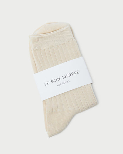 Women Loeffler Randall Le Bon Shoppe White Trouser Sock