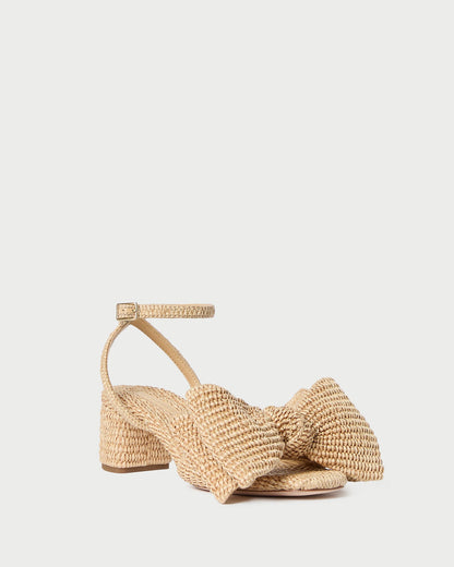 Women Loeffler Randall Carmen Natural Bow Sandal