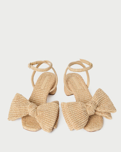 Women Loeffler Randall Carmen Natural Bow Sandal