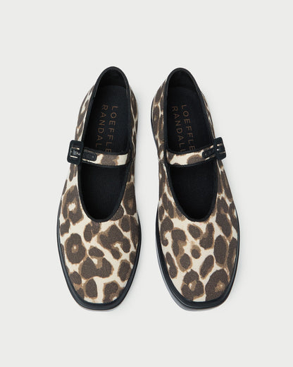 Women Loeffler Randall Cooper Leopard Mary Jane Sneaker