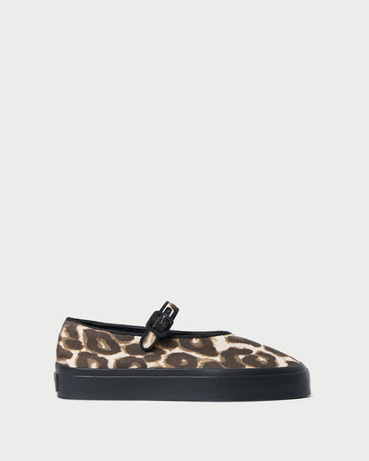 Women Loeffler Randall Cooper Leopard Mary Jane Sneaker