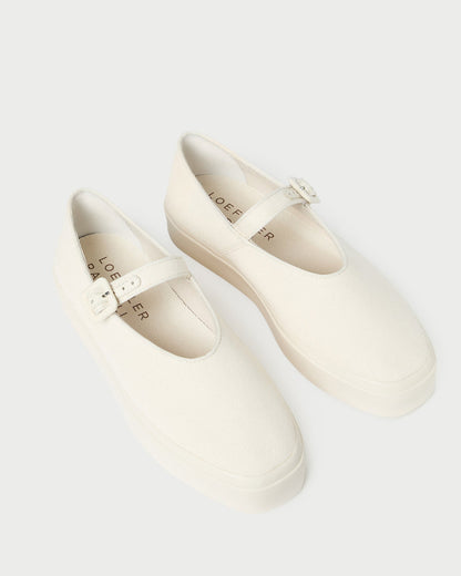 Women Loeffler Randall Cooper Natural Mary Jane Sneaker