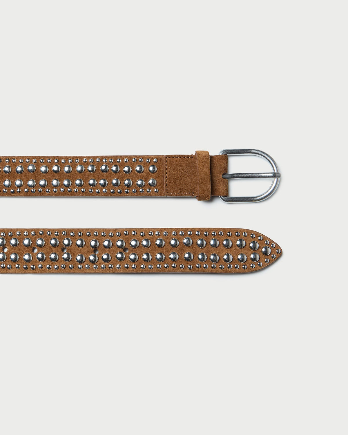 Women Loeffler Randall Isaac Cacao/Silver Studded Belt