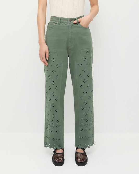 Women Loeffler Randall Demi Embroidered Pant