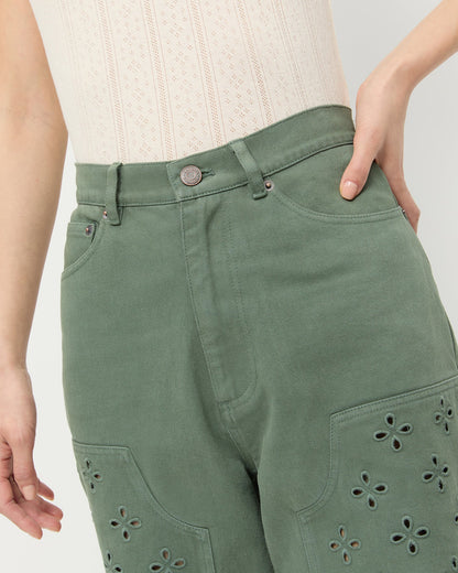 Women Loeffler Randall Demi Embroidered Pant