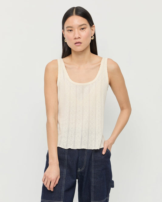 Women Loeffler Randall Rylee Pointelle Tank Top