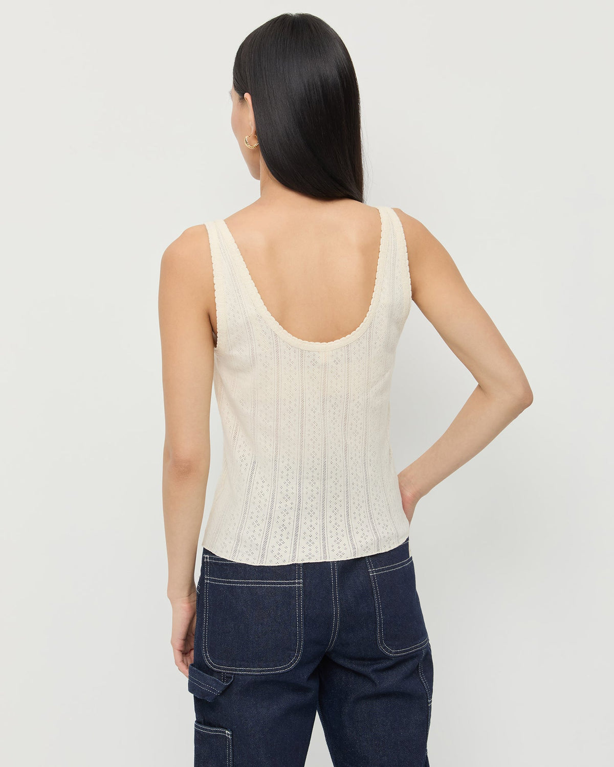 Women Loeffler Randall Rylee Pointelle Tank Top