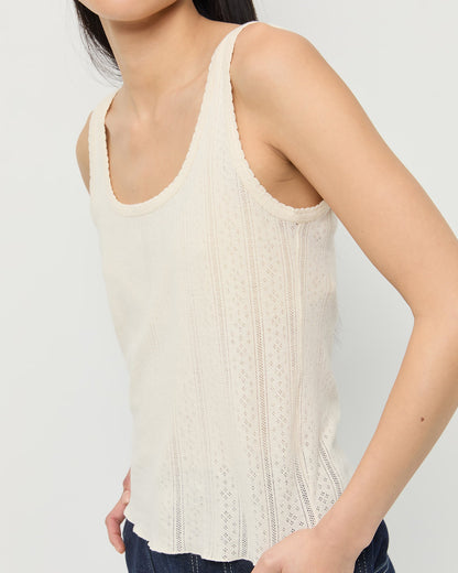 Women Loeffler Randall Rylee Pointelle Tank Top