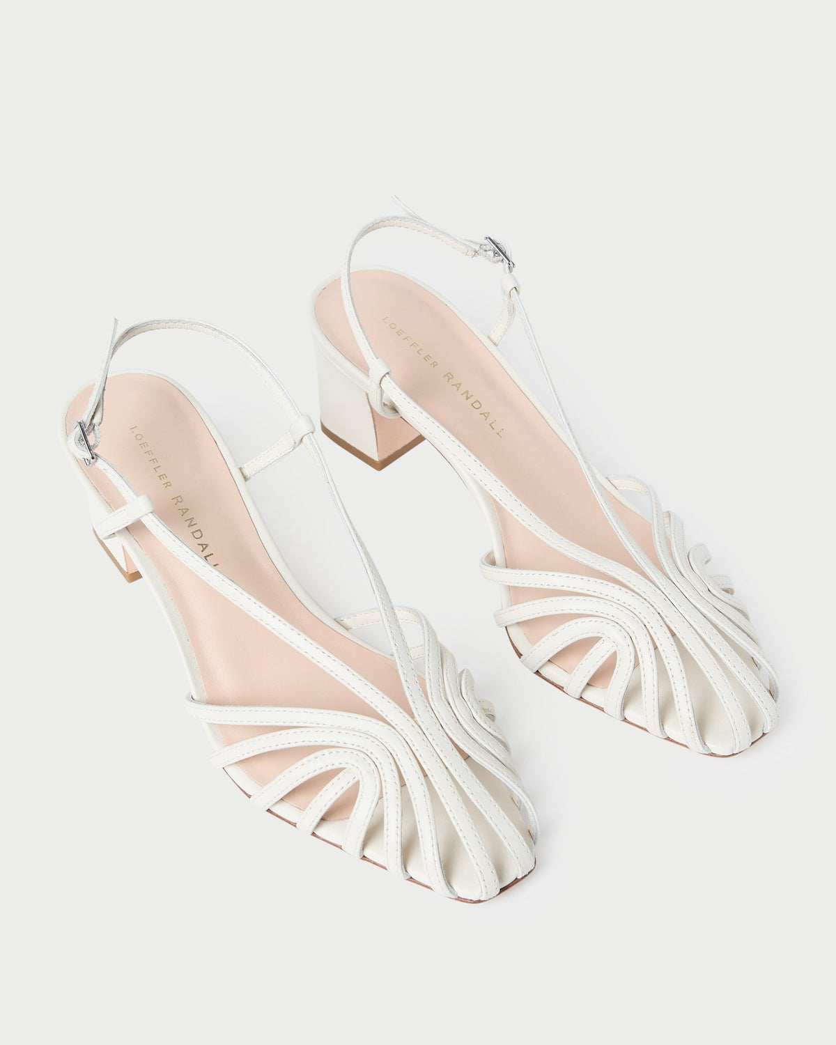 Women Loeffler Randall Priscilla Cream Heeled Sandal