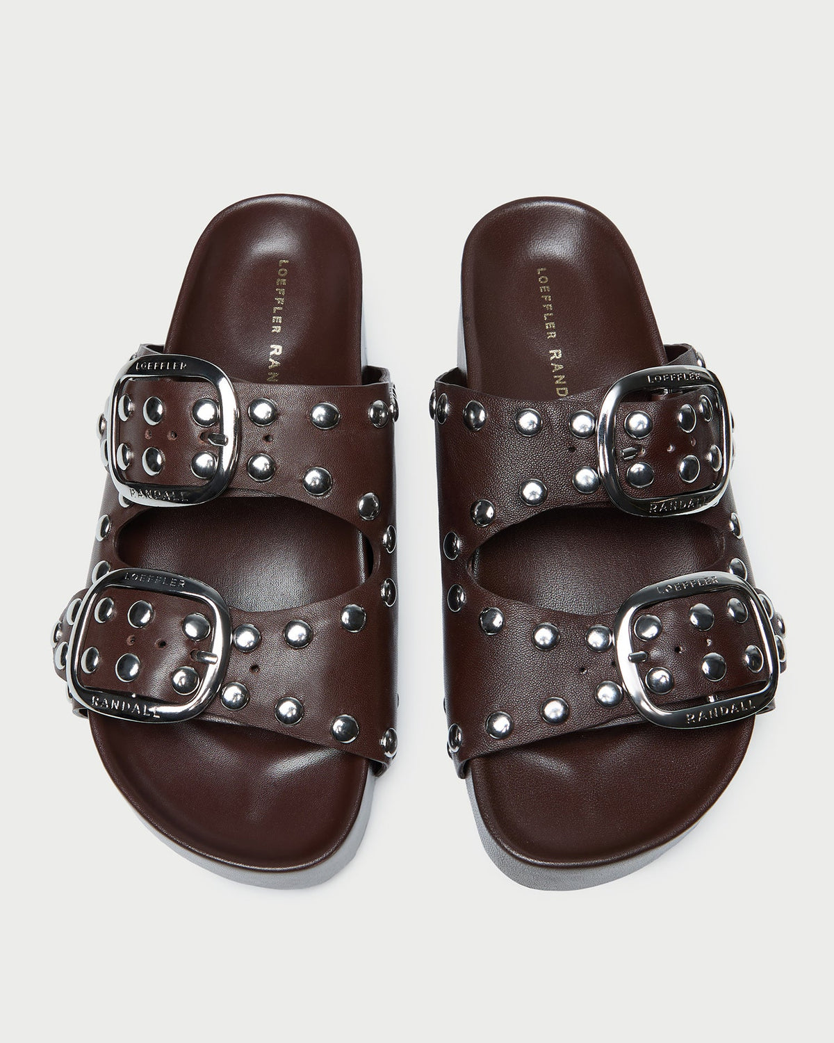 Women Loeffler Randall Jack Espresso Studded Sandal