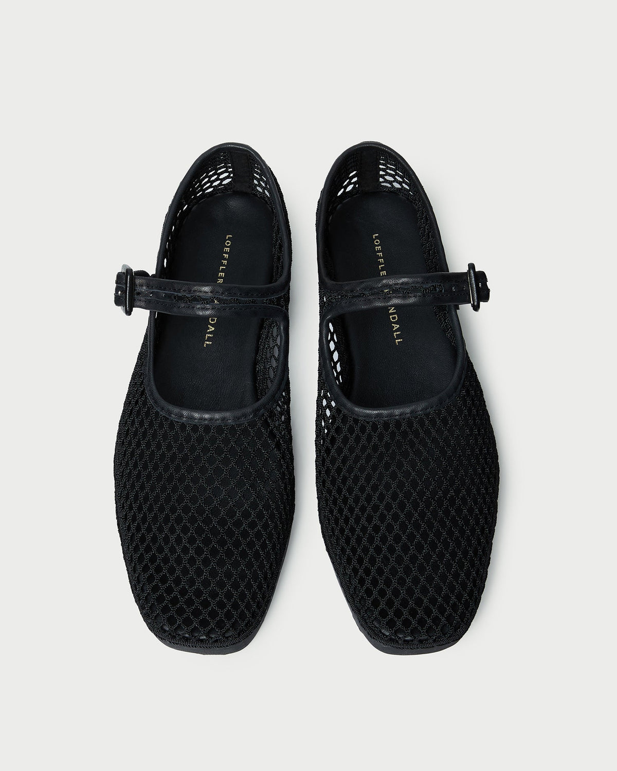 Women Loeffler Randall Rita Black Netted Mary Jane