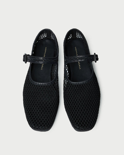 Women Loeffler Randall Rita Black Netted Mary Jane