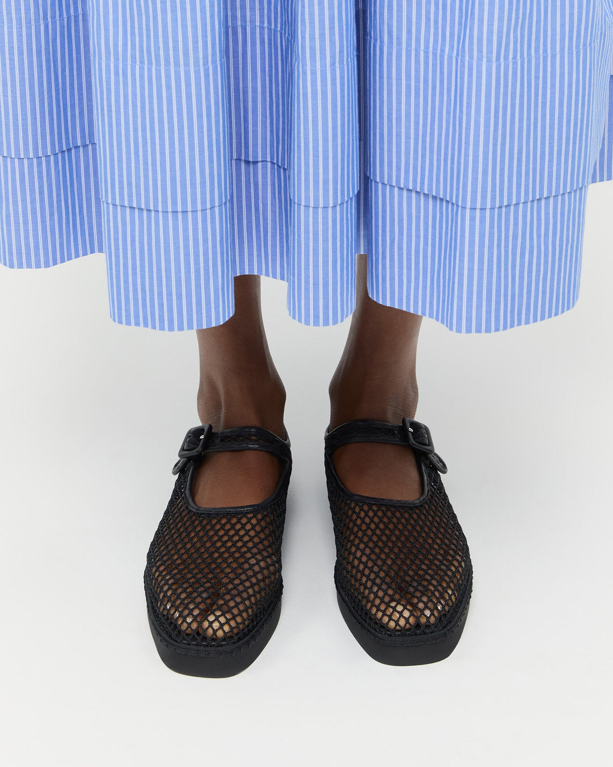 Women Loeffler Randall Rita Black Netted Mary Jane