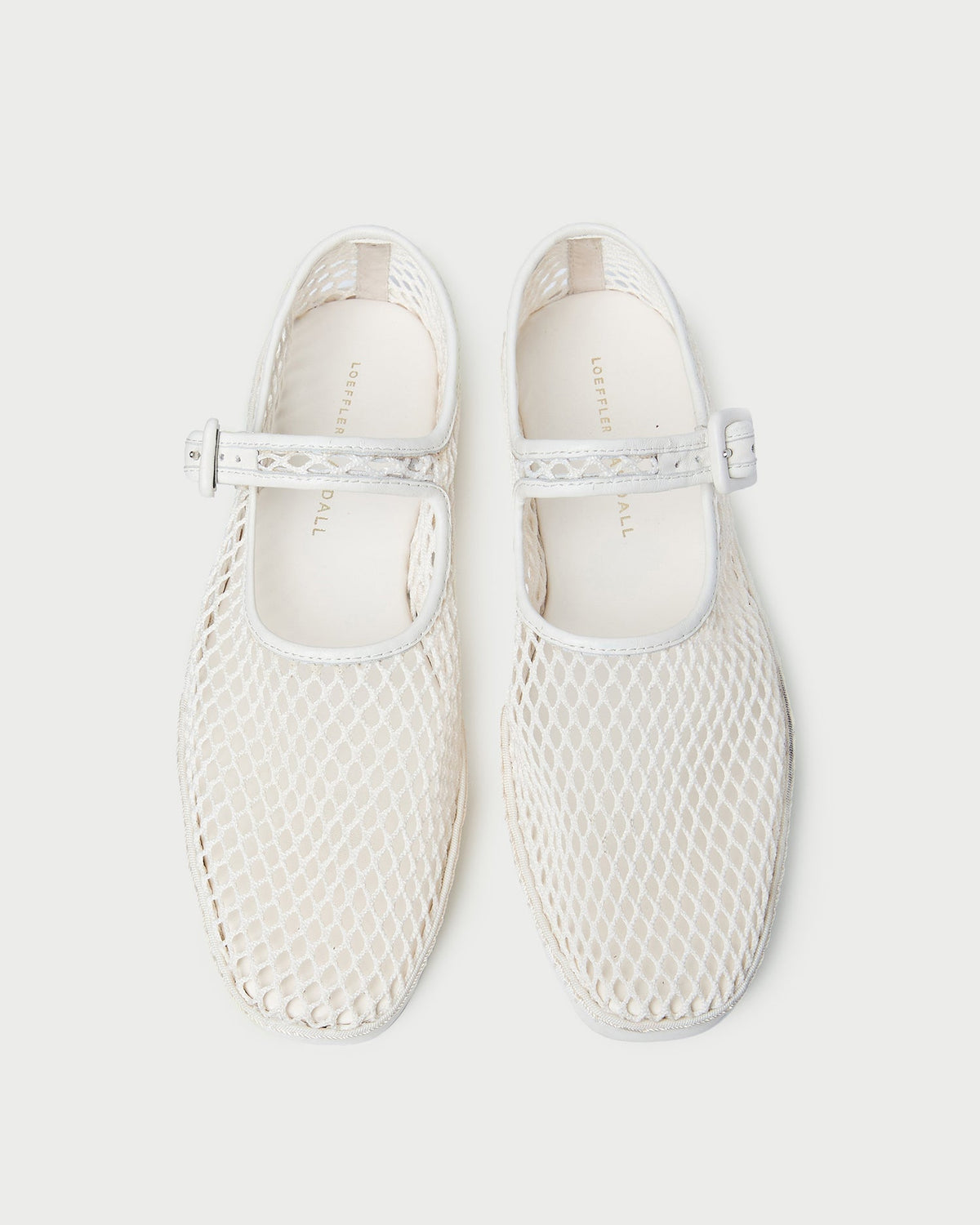 Women Loeffler Randall Rita White Netted Mary Jane
