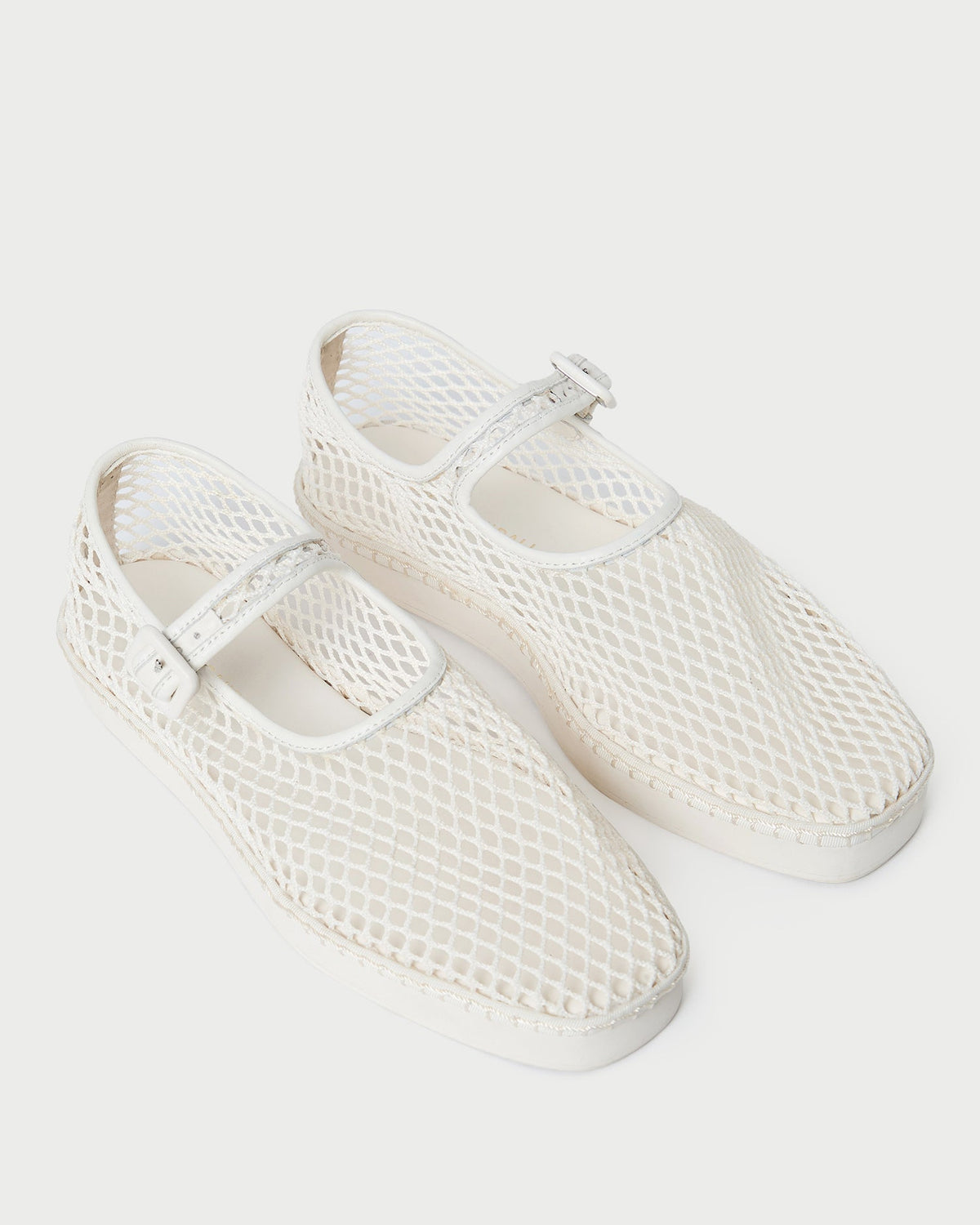 Women Loeffler Randall Rita White Netted Mary Jane