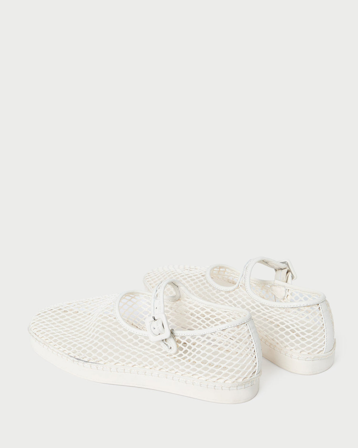 Women Loeffler Randall Rita White Netted Mary Jane