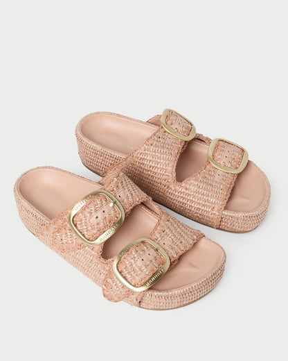 Women Loeffler Randall Theo Blush Two-Band Sandal