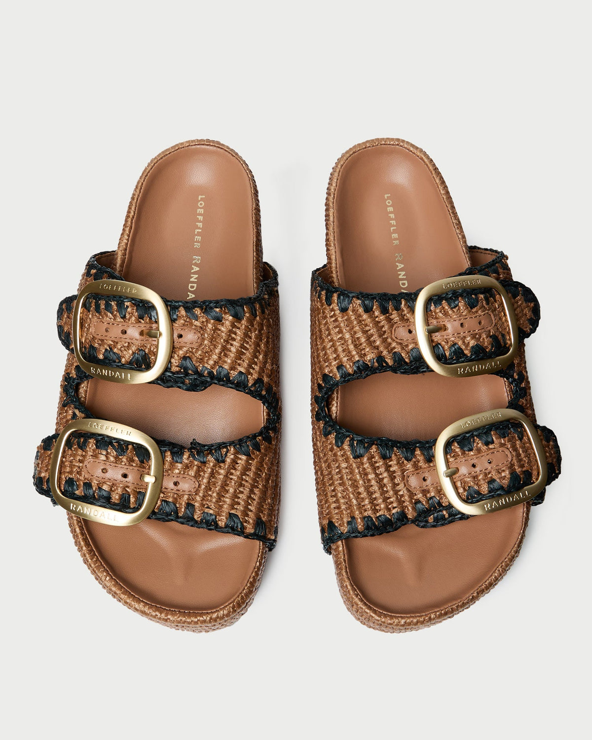 Women Loeffler Randall Theo Brown Two-Band Sandal
