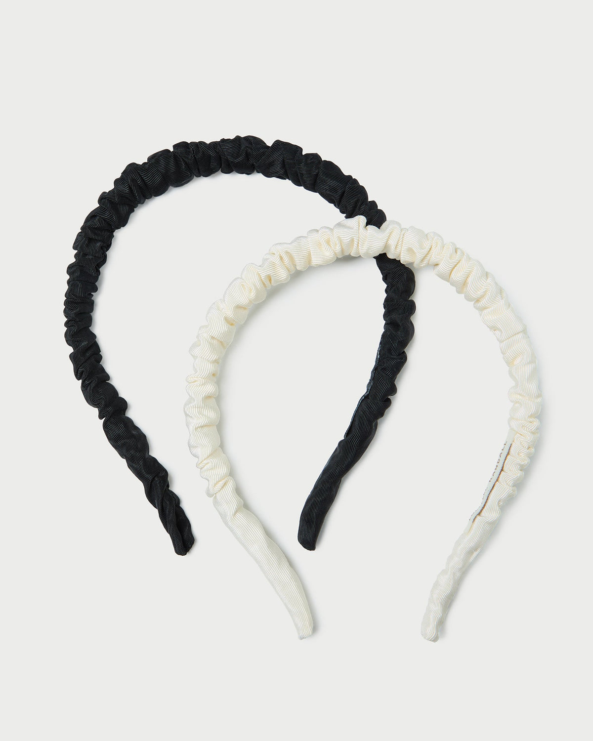 Women Loeffler Randall Sabine Black/Cream Headband Set