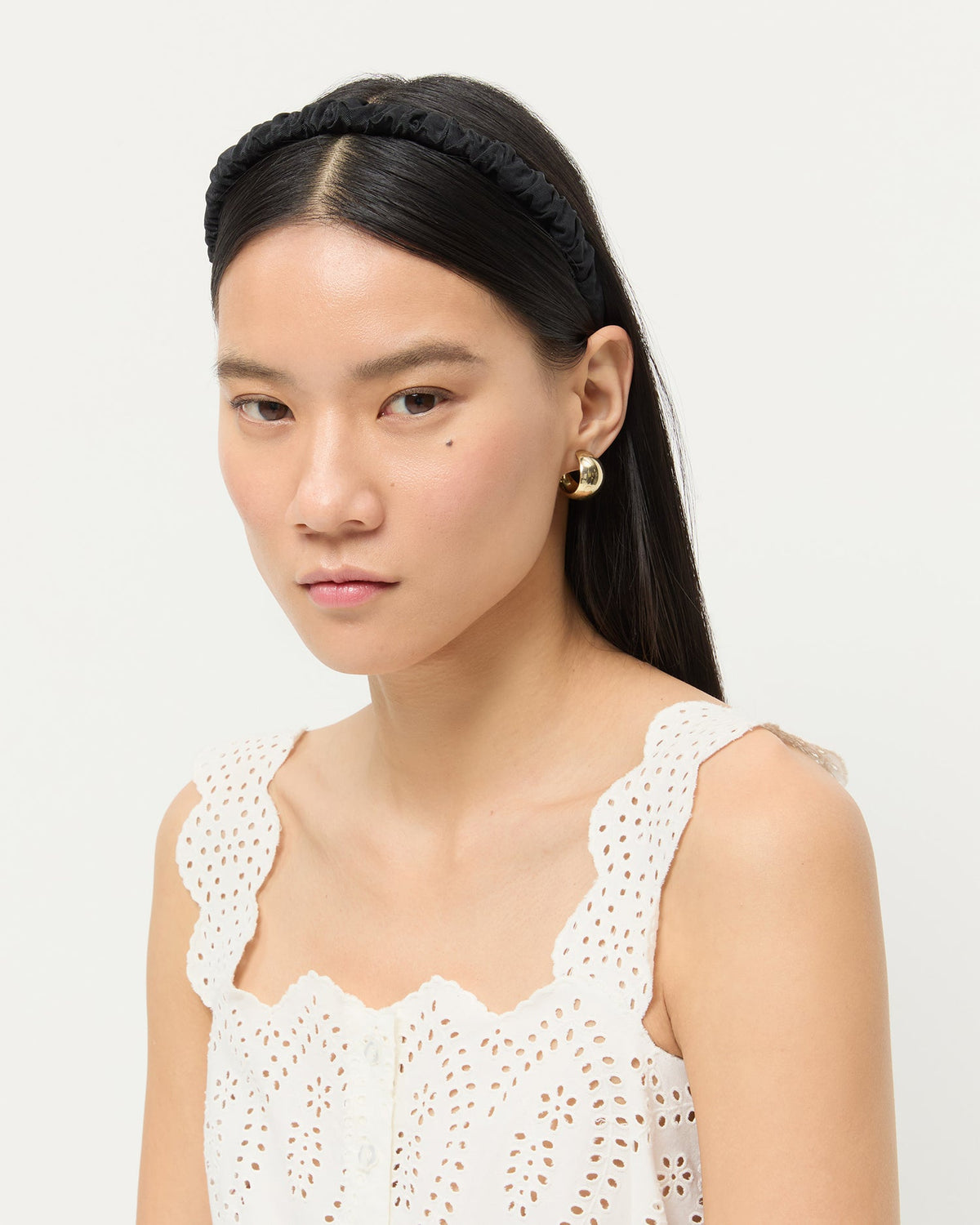 Women Loeffler Randall Sabine Black/Cream Headband Set