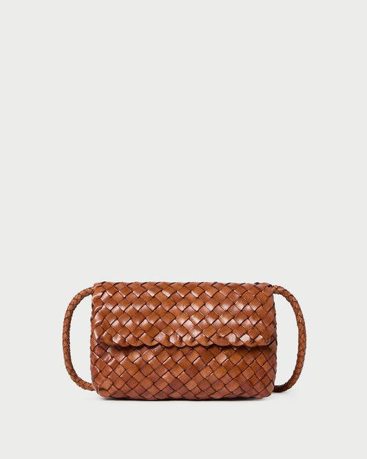Women Loeffler Randall Vinnie Timber Woven Leather Crossbody