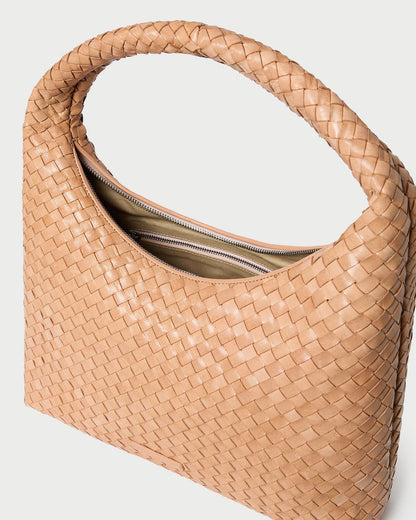 Women Loeffler Randall Willow Desert Sand Woven Hobo Bag