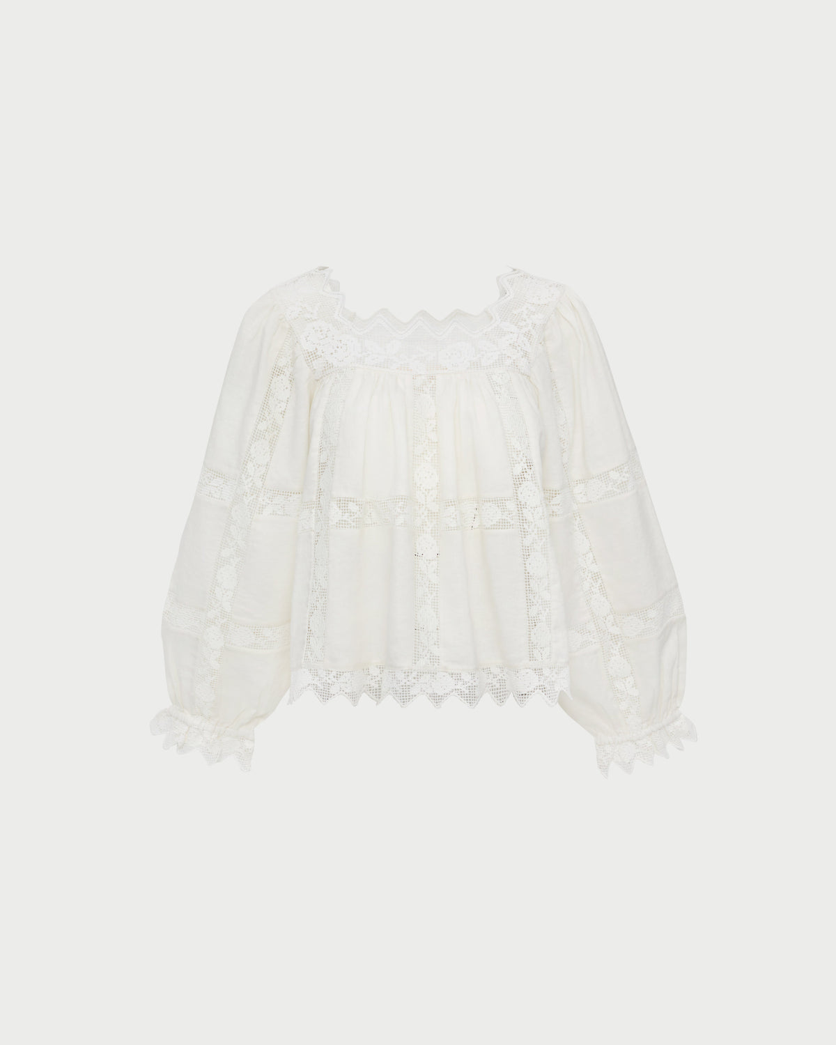 Women Loeffler Randall Pauline Embroidered Lace Blouse