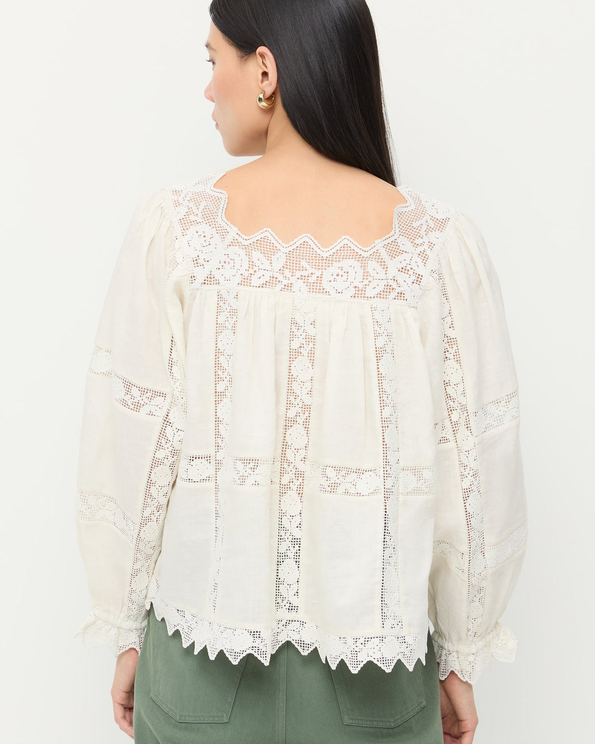 Women Loeffler Randall Pauline Embroidered Lace Blouse
