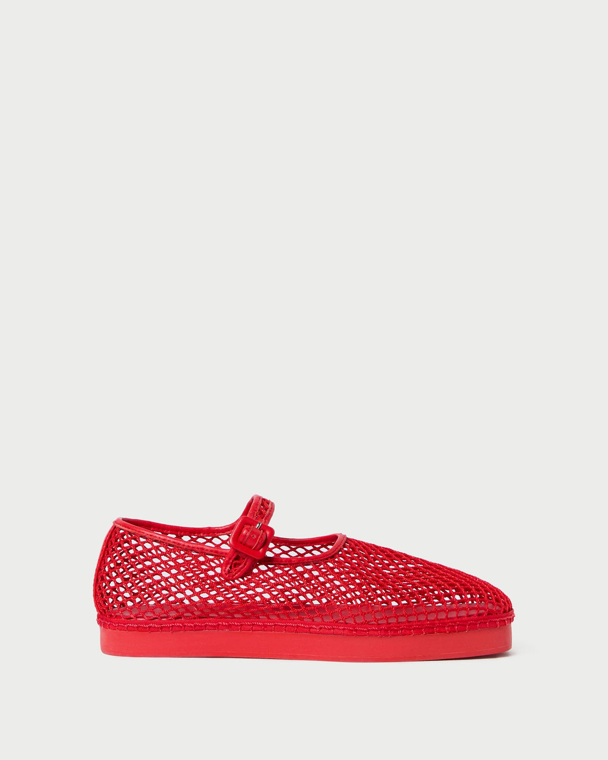 Women Loeffler Randall Rita Red Netted Mary Jane