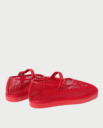 Women Loeffler Randall Rita Red Netted Mary Jane