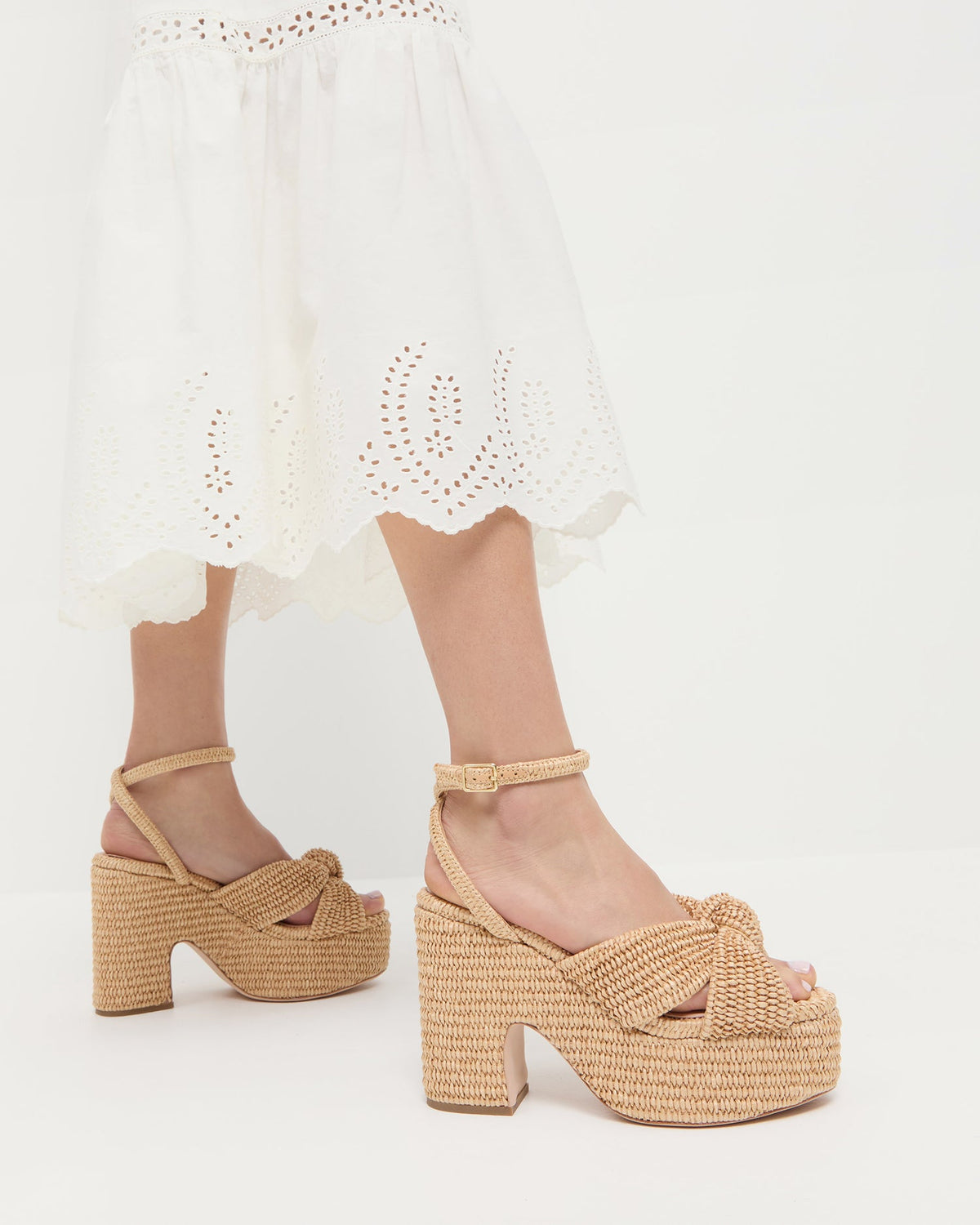 Women Loeffler Randall Liza Natural Platform Sandal