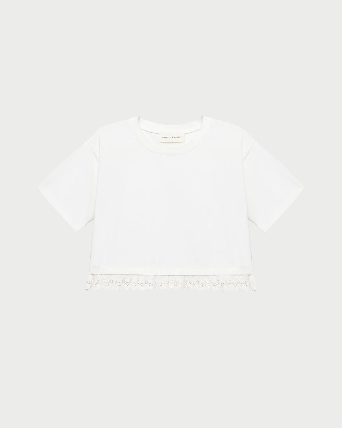 Women Loeffler Randall Junie Lace Trim Tee