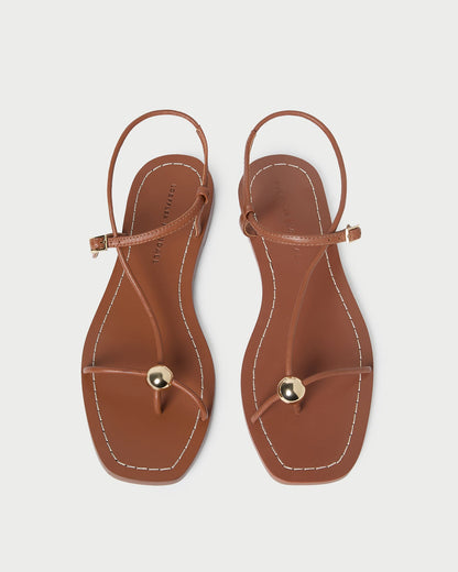 Women Loeffler Randall Lara Timber Leather Sandal