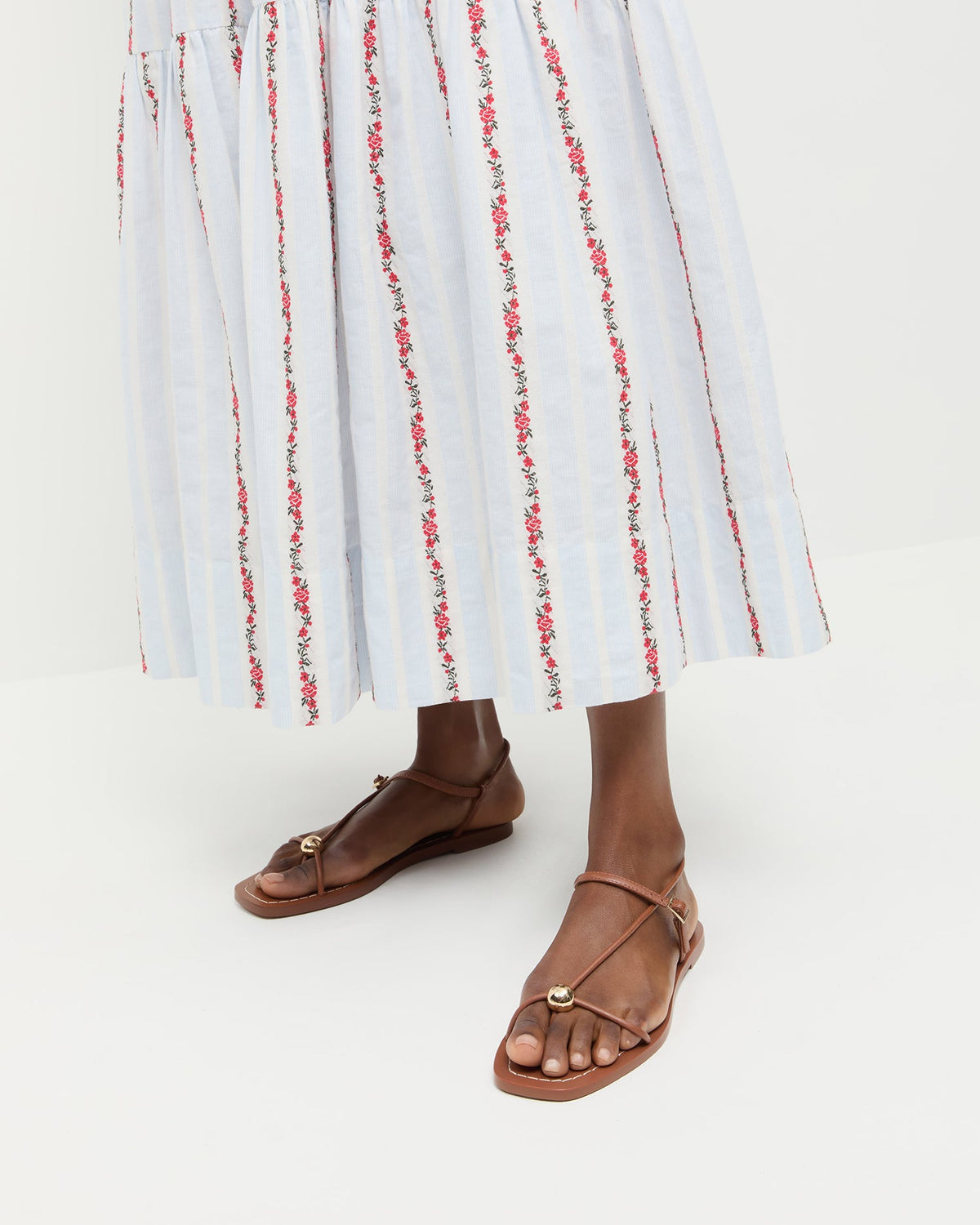 Women Loeffler Randall Lara Timber Leather Sandal