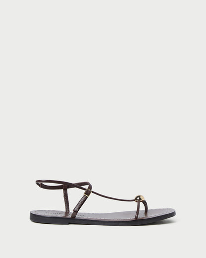 Women Loeffler Randall Lara Espresso Leather Sandal
