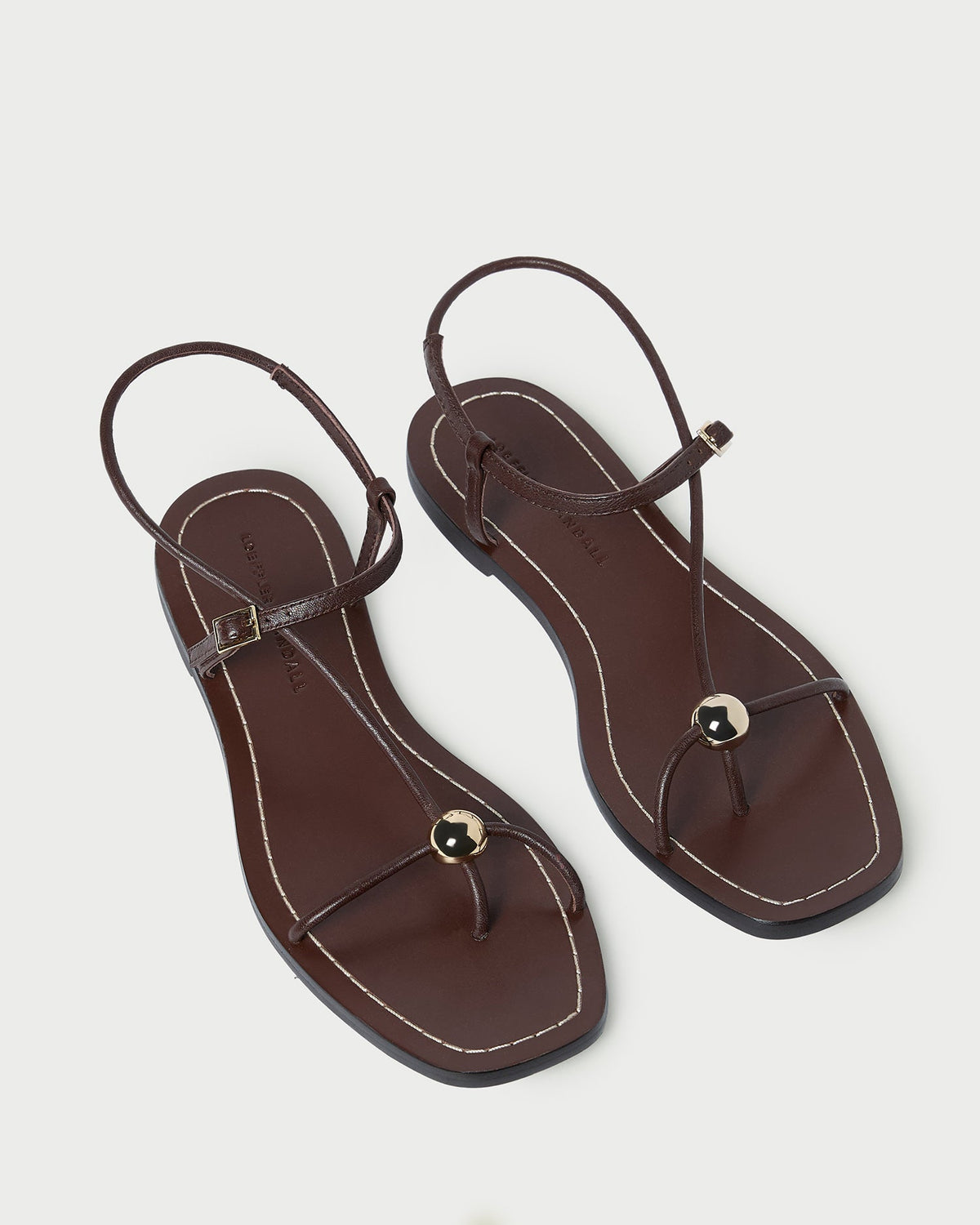 Women Loeffler Randall Lara Espresso Leather Sandal