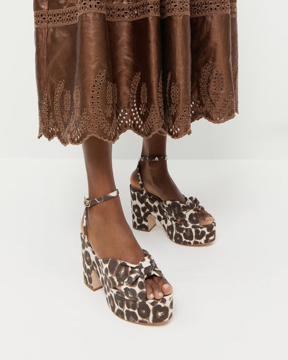 Women Loeffler Randall Liza Leopard Platform Sandal
