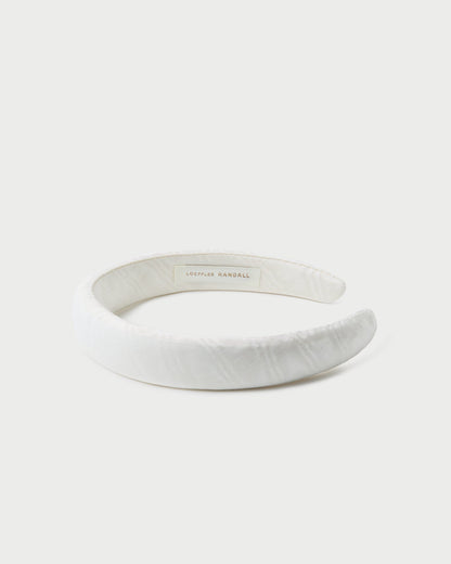 Women Loeffler Randall Marina Cream Puffy Headband